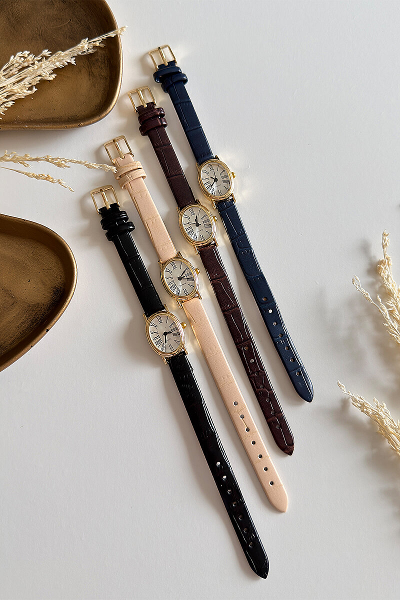 Vesa Gold Kadran Bej Deri Dokulu Kordon Kadın Kol Saati - 2