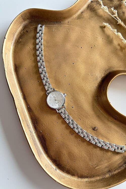 Vion Beyaz Kadran Silver Çelik Kodron Kadın Kol Saati 