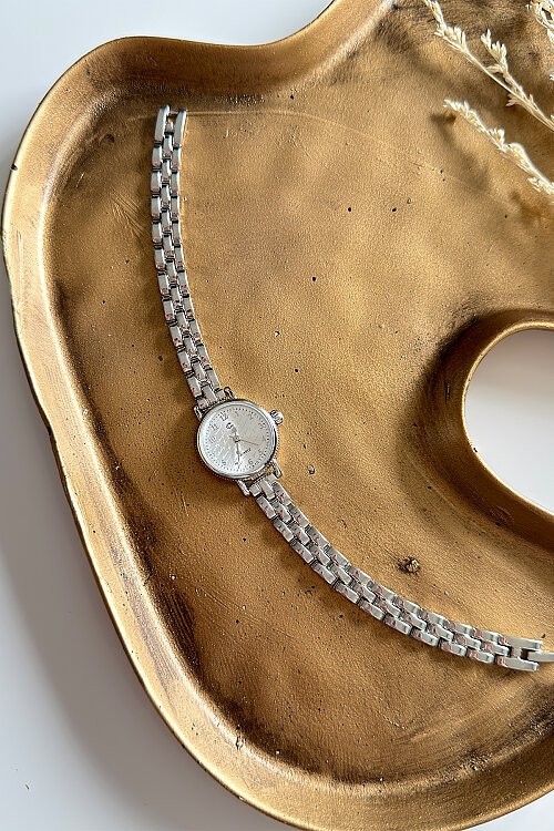 Vion Beyaz Kadran Silver Çelik Kodron Kadın Kol Saati 