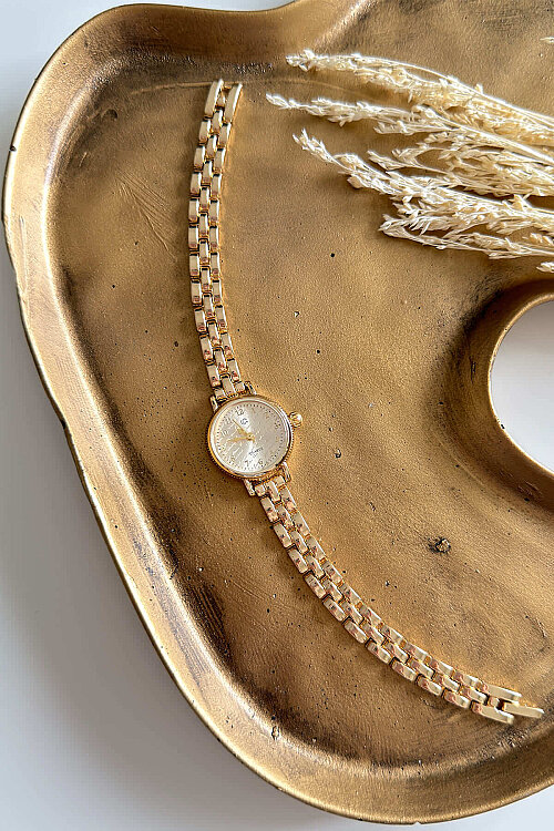 Vion Gold Kadran Çelik Kadran Kadın Kol Saati - 1