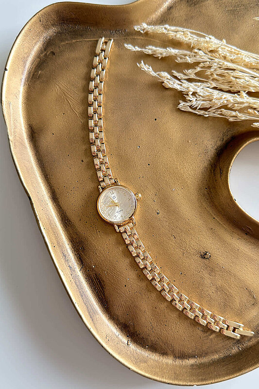 Vion Gold Kadran Çelik Kadran Kadın Kol Saati - 1