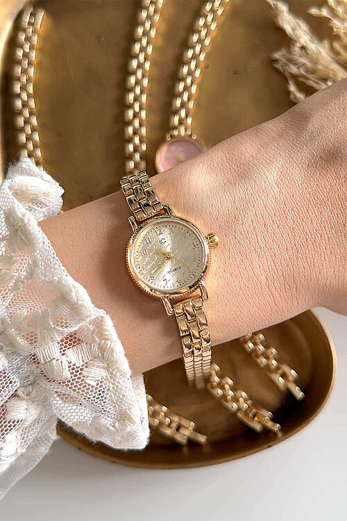 Vion Gold Kadran Çelik Kadran Kadın Kol Saati - 3