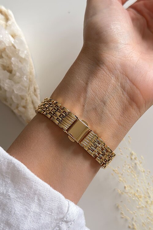 Virella Ekru Kadran Gold Metal Kordon Kadın Kol Saati - 2