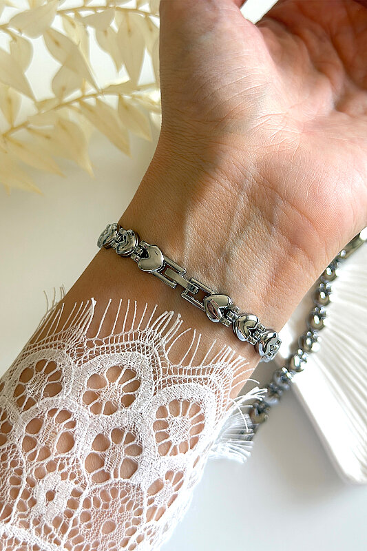 Zenix Kalpli Pudra Kadran Silver Metal Kordon Kadın Kol Saati - 3