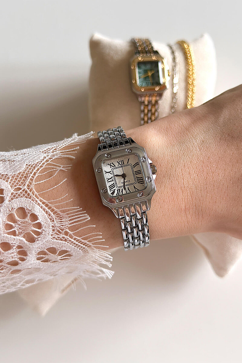 Zyria Beyaz Kadran Silver Çelik Kordon Kadın Kol Saati - 1